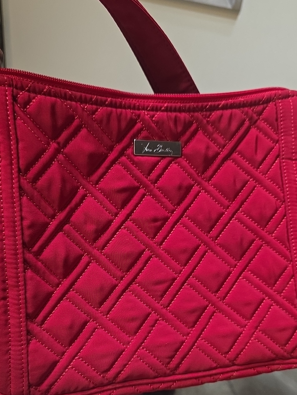 Vera Bradley Quilted Raspberry Tote